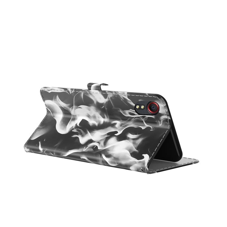 For Samsung Galaxy Xcover 5 Cloud Fog Pattern Horizontal Flip Leather Case with Holder & Card Slot & Wallet