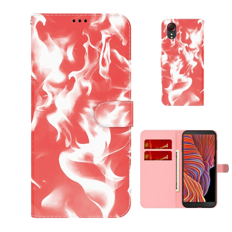 For Samsung Galaxy Xcover 5 Cloud Fog Pattern Horizontal Flip Leather Case with Holder & Card Slot & Wallet