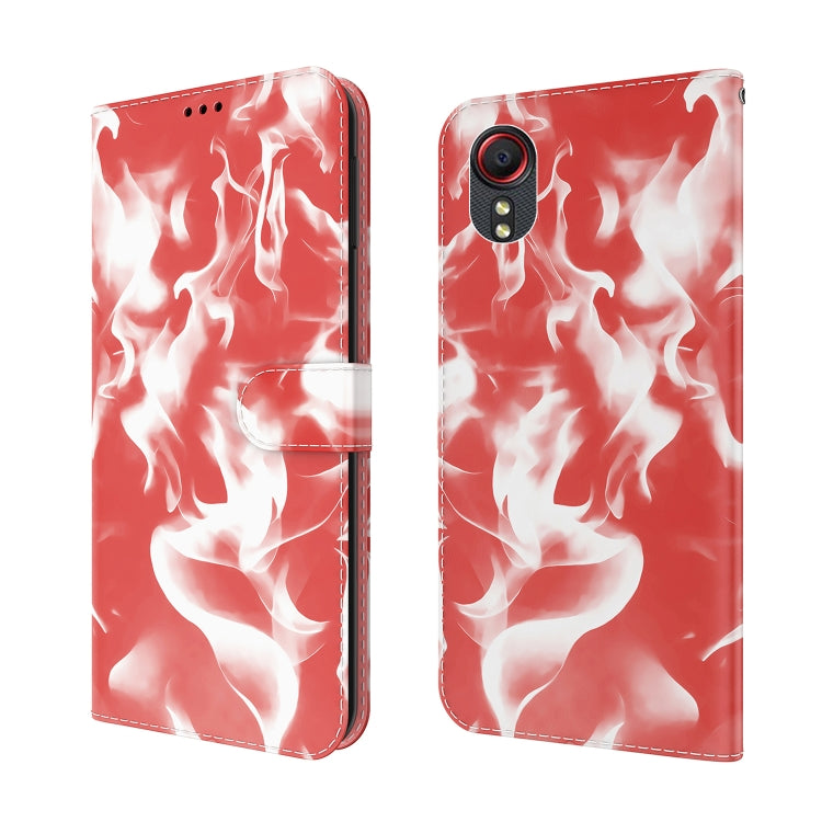 For Samsung Galaxy Xcover 5 Cloud Fog Pattern Horizontal Flip Leather Case with Holder & Card Slot & Wallet