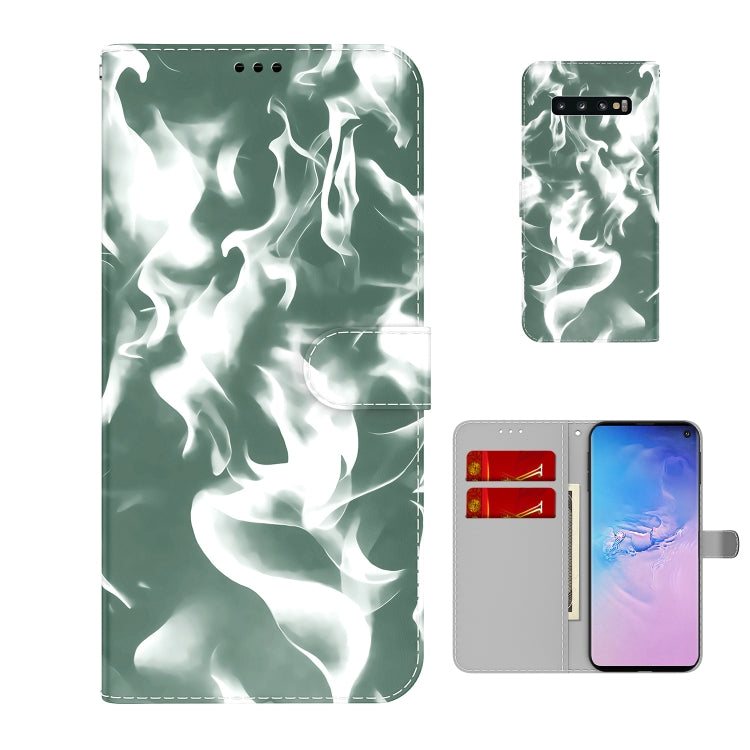 For Samsung Galaxy S10 Cloud Fog Pattern Horizontal Flip Leather Case with Holder & Card Slot & Wallet