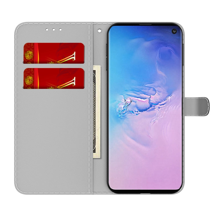 For Samsung Galaxy S10 Cloud Fog Pattern Horizontal Flip Leather Case with Holder & Card Slot & Wallet