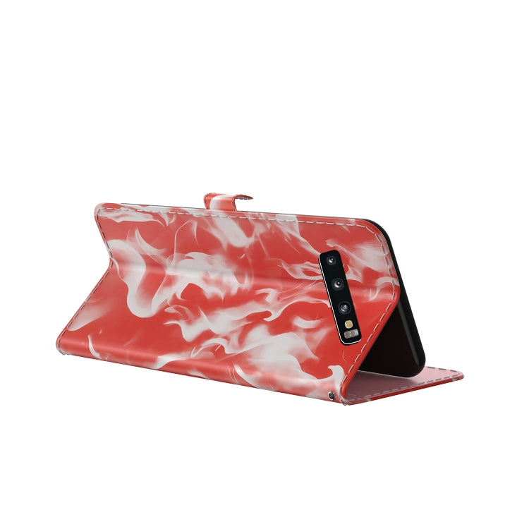 For Samsung Galaxy S10 Cloud Fog Pattern Horizontal Flip Leather Case with Holder & Card Slot & Wallet