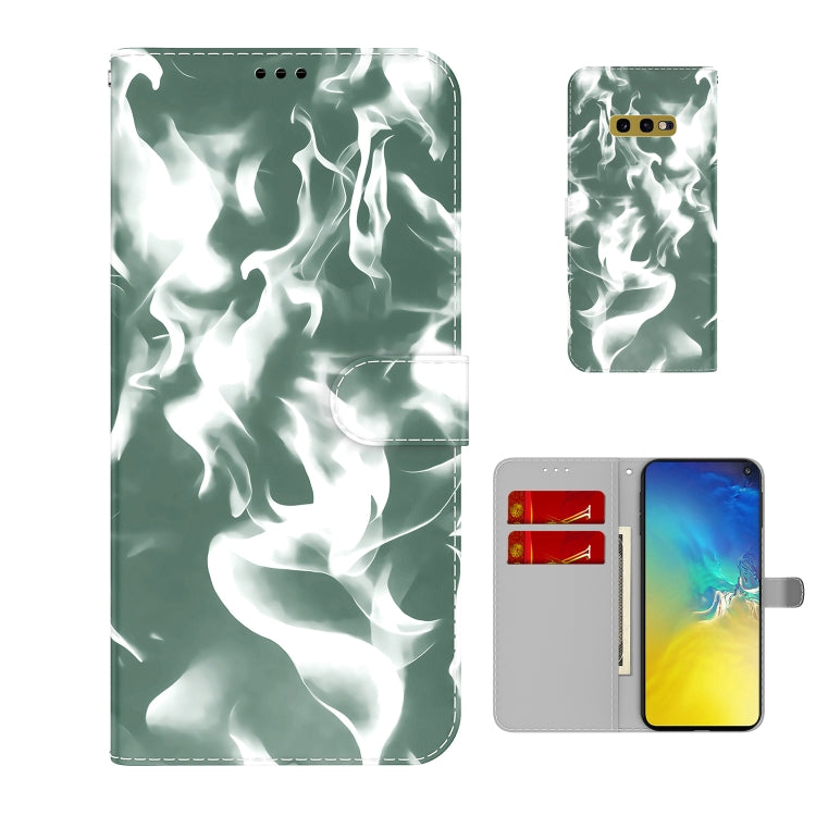 For Samsung Galaxy S10e Cloud Fog Pattern Horizontal Flip Leather Case with Holder & Card Slot & Wallet