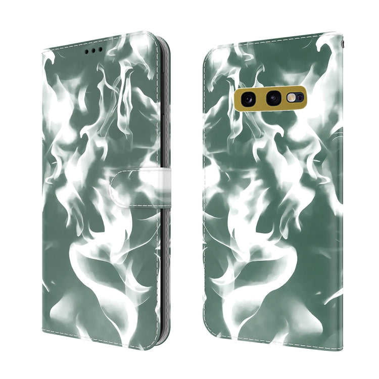 For Samsung Galaxy S10e Cloud Fog Pattern Horizontal Flip Leather Case with Holder & Card Slot & Wallet