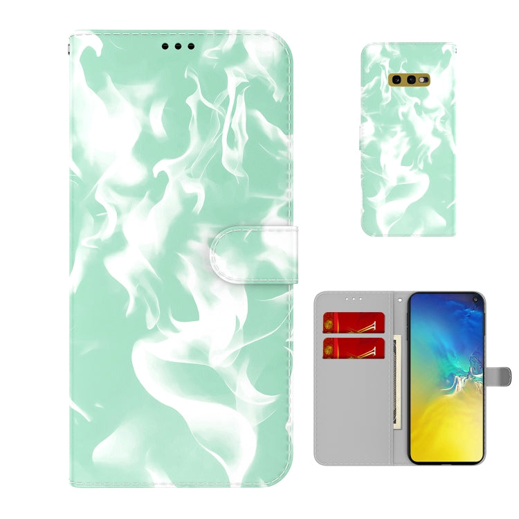 For Samsung Galaxy S10e Cloud Fog Pattern Horizontal Flip Leather Case with Holder & Card Slot & Wallet