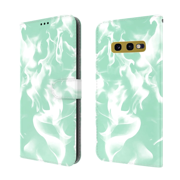 For Samsung Galaxy S10e Cloud Fog Pattern Horizontal Flip Leather Case with Holder & Card Slot & Wallet