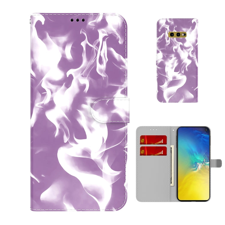 For Samsung Galaxy S10e Cloud Fog Pattern Horizontal Flip Leather Case with Holder & Card Slot & Wallet