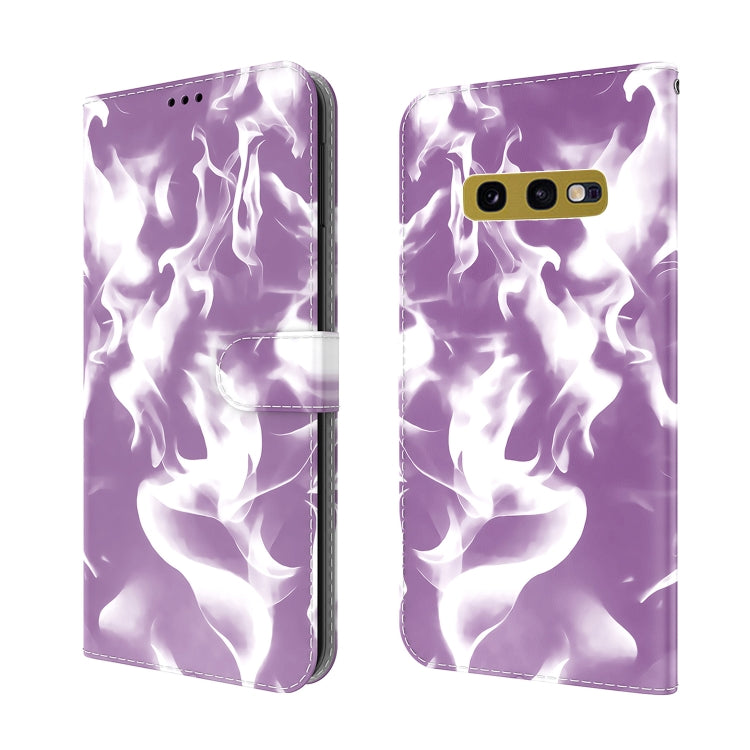 For Samsung Galaxy S10e Cloud Fog Pattern Horizontal Flip Leather Case with Holder & Card Slot & Wallet