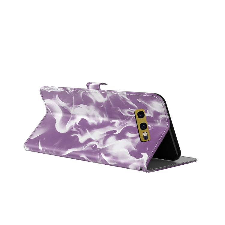 For Samsung Galaxy S10e Cloud Fog Pattern Horizontal Flip Leather Case with Holder & Card Slot & Wallet