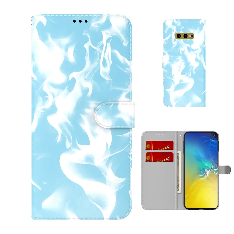 For Samsung Galaxy S10e Cloud Fog Pattern Horizontal Flip Leather Case with Holder & Card Slot & Wallet