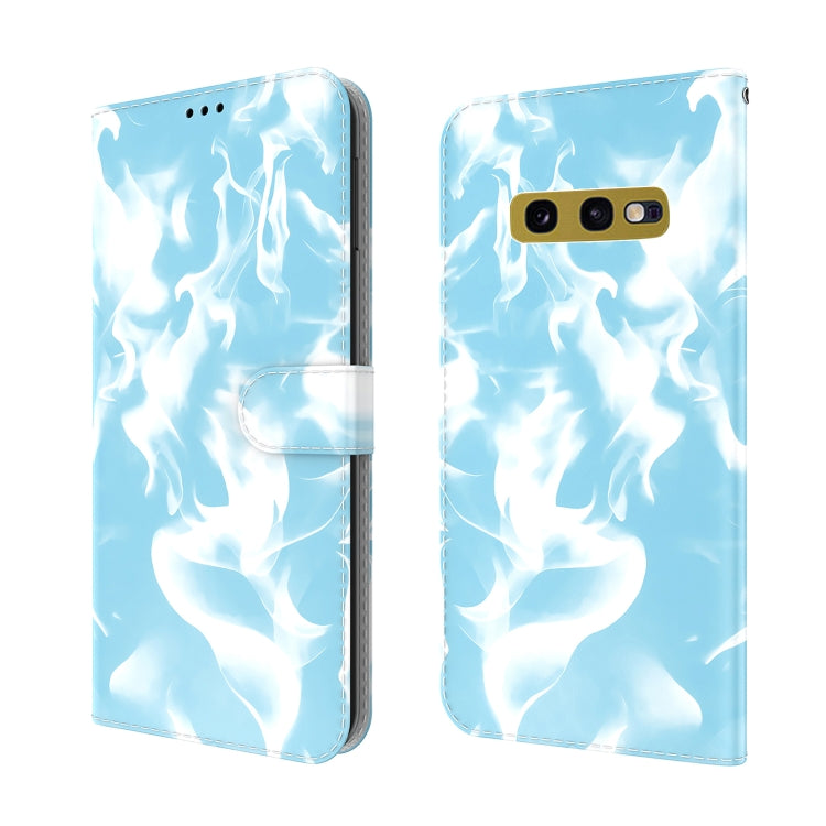 For Samsung Galaxy S10e Cloud Fog Pattern Horizontal Flip Leather Case with Holder & Card Slot & Wallet