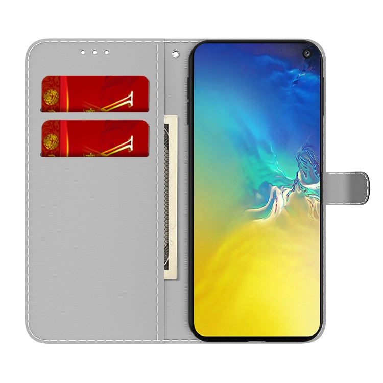 For Samsung Galaxy S10e Cloud Fog Pattern Horizontal Flip Leather Case with Holder & Card Slot & Wallet