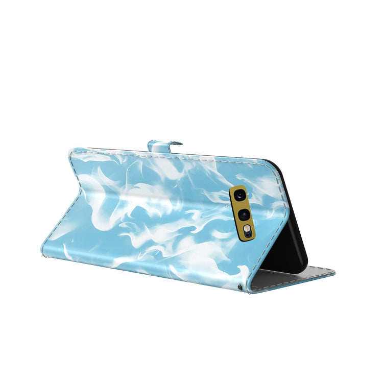 For Samsung Galaxy S10e Cloud Fog Pattern Horizontal Flip Leather Case with Holder & Card Slot & Wallet