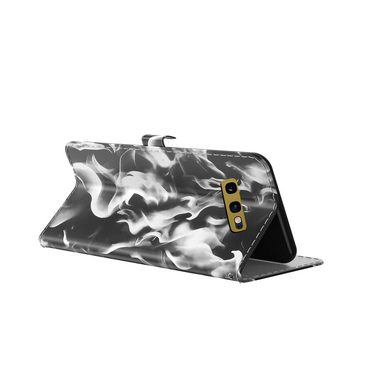 For Samsung Galaxy S10e Cloud Fog Pattern Horizontal Flip Leather Case with Holder & Card Slot & Wallet