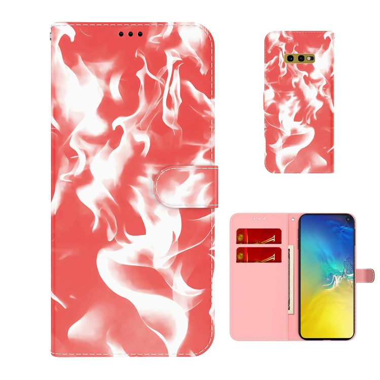 For Samsung Galaxy S10e Cloud Fog Pattern Horizontal Flip Leather Case with Holder & Card Slot & Wallet