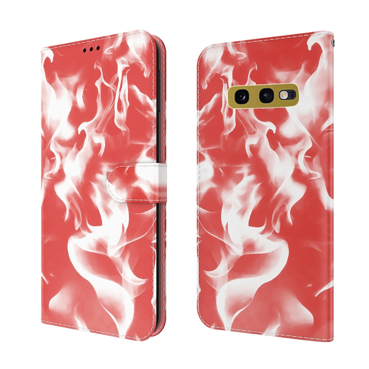 For Samsung Galaxy S10e Cloud Fog Pattern Horizontal Flip Leather Case with Holder & Card Slot & Wallet