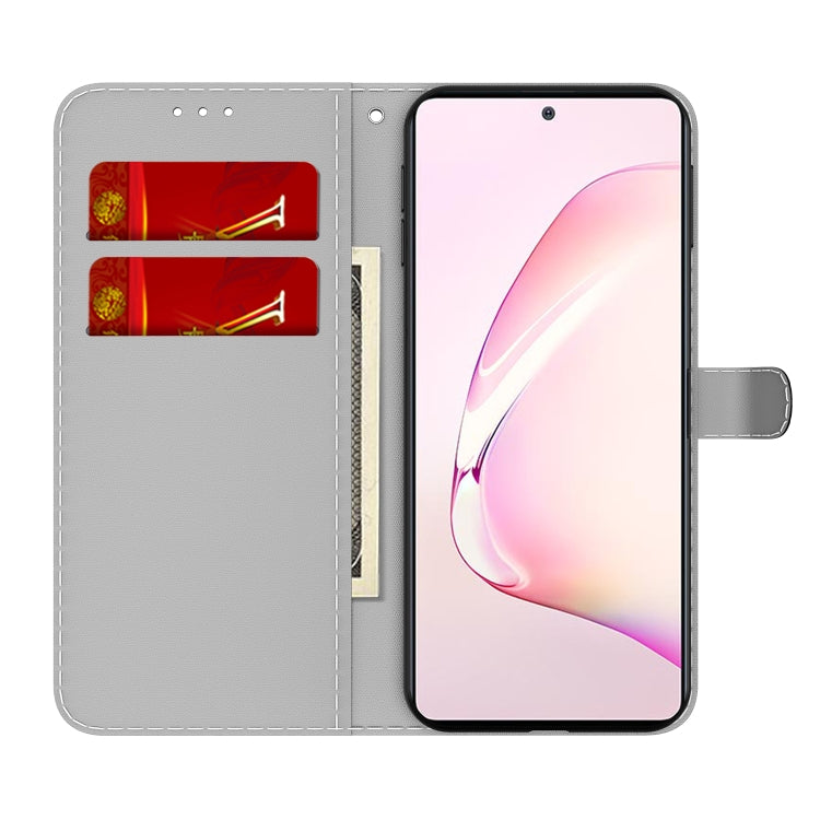For Samsung Galaxy Note10 Lite /A81 Cloud Fog Pattern Horizontal Flip Leather Case with Holder & Card Slot & Wallet