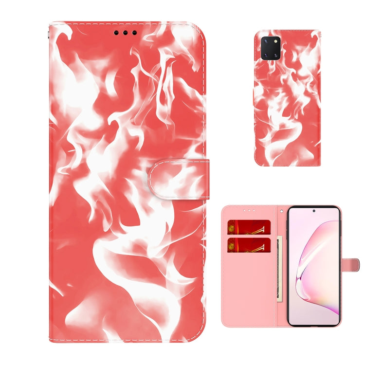 For Samsung Galaxy Note10 Lite /A81 Cloud Fog Pattern Horizontal Flip Leather Case with Holder & Card Slot & Wallet