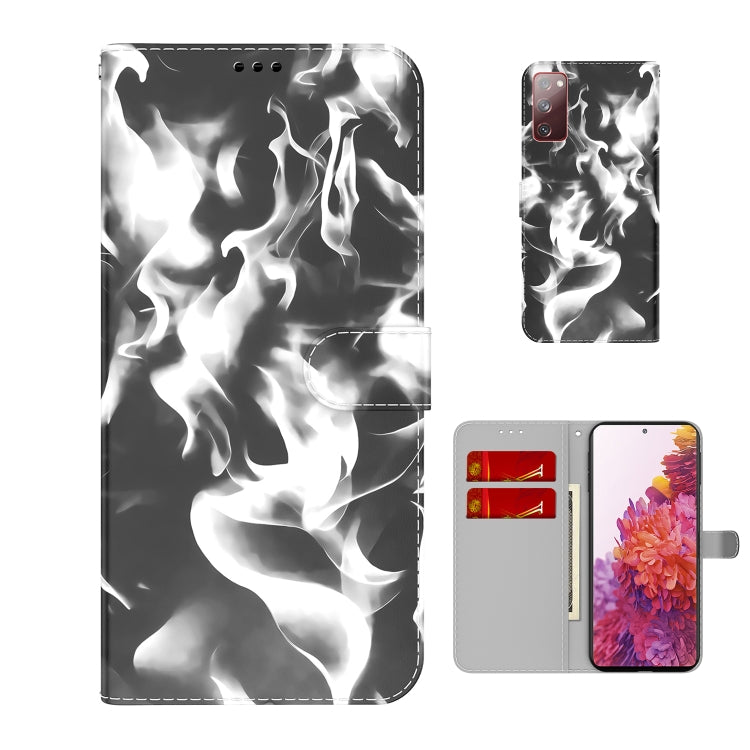 For Samsung Galaxy S20 FE Cloud Fog Pattern Horizontal Flip Leather Case with Holder & Card Slot & Wallet
