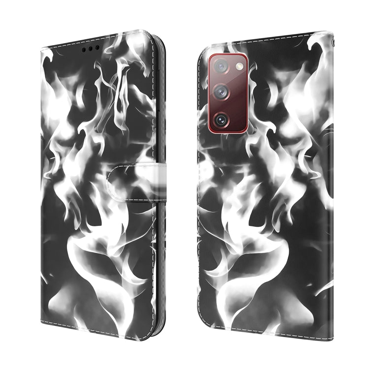 For Samsung Galaxy S20 FE Cloud Fog Pattern Horizontal Flip Leather Case with Holder & Card Slot & Wallet