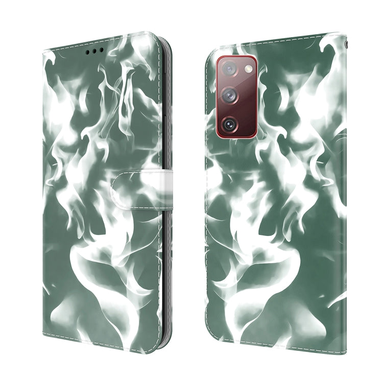For Samsung Galaxy S20 FE Cloud Fog Pattern Horizontal Flip Leather Case with Holder & Card Slot & Wallet