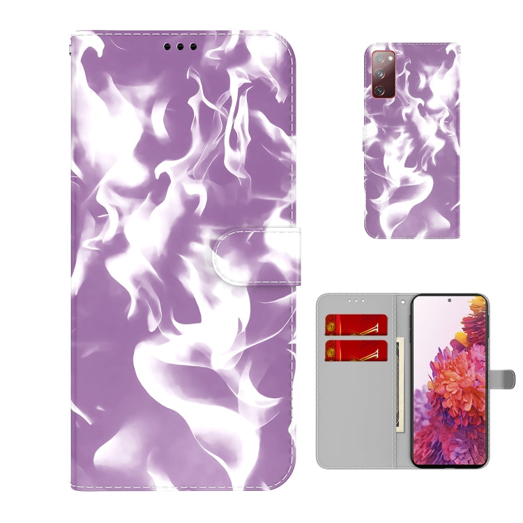 For Samsung Galaxy S20 FE Cloud Fog Pattern Horizontal Flip Leather Case with Holder & Card Slot & Wallet