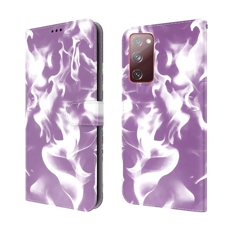 For Samsung Galaxy S20 FE Cloud Fog Pattern Horizontal Flip Leather Case with Holder & Card Slot & Wallet
