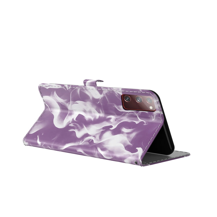 For Samsung Galaxy S20 FE Cloud Fog Pattern Horizontal Flip Leather Case with Holder & Card Slot & Wallet