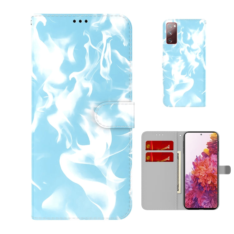 For Samsung Galaxy S20 FE Cloud Fog Pattern Horizontal Flip Leather Case with Holder & Card Slot & Wallet