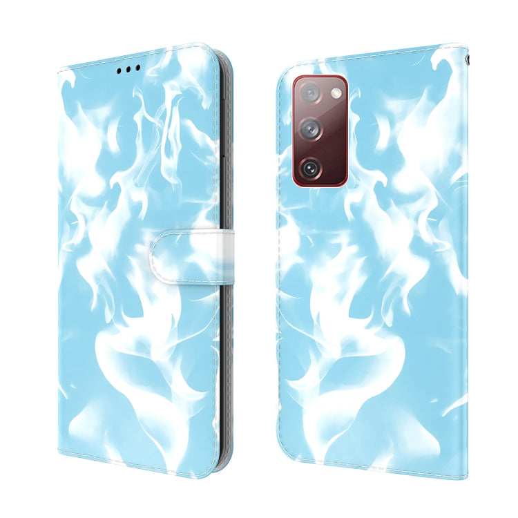 For Samsung Galaxy S20 FE Cloud Fog Pattern Horizontal Flip Leather Case with Holder & Card Slot & Wallet