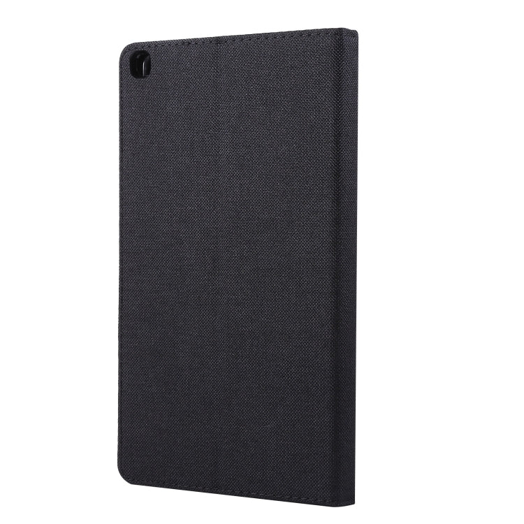 For Samsung Galaxy Tab A7 Lite 8.7 T220 / T225 Horizontal Flip TPU + Fabric PU Leather Protective Case with Name Card Clip