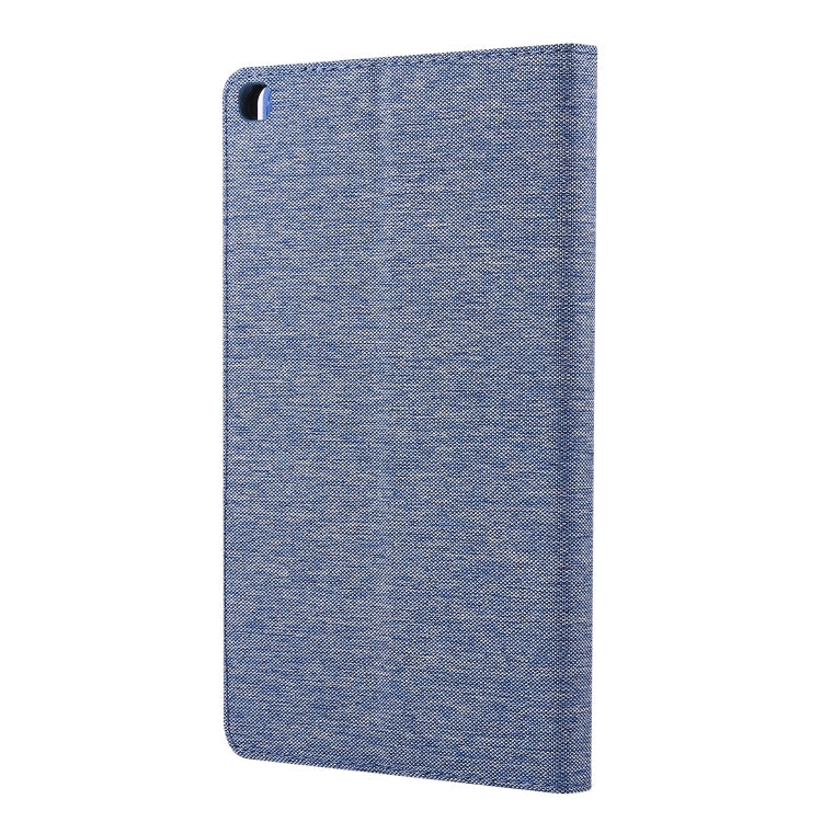 For Samsung Galaxy Tab A7 Lite 8.7 T220 / T225 Horizontal Flip TPU + Fabric PU Leather Protective Case with Name Card Clip