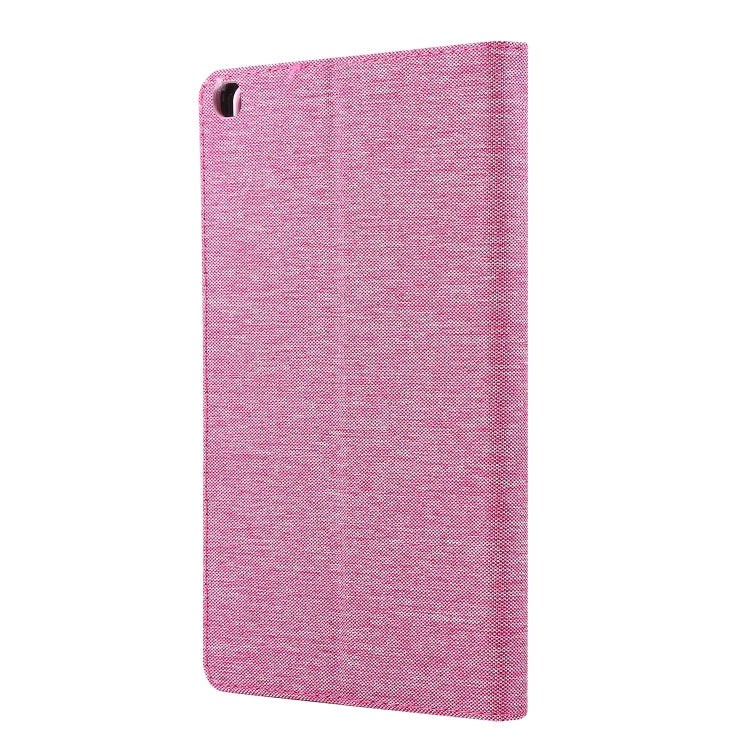 For Samsung Galaxy Tab A7 Lite 8.7 T220 / T225 Horizontal Flip TPU + Fabric PU Leather Protective Case with Name Card Clip
