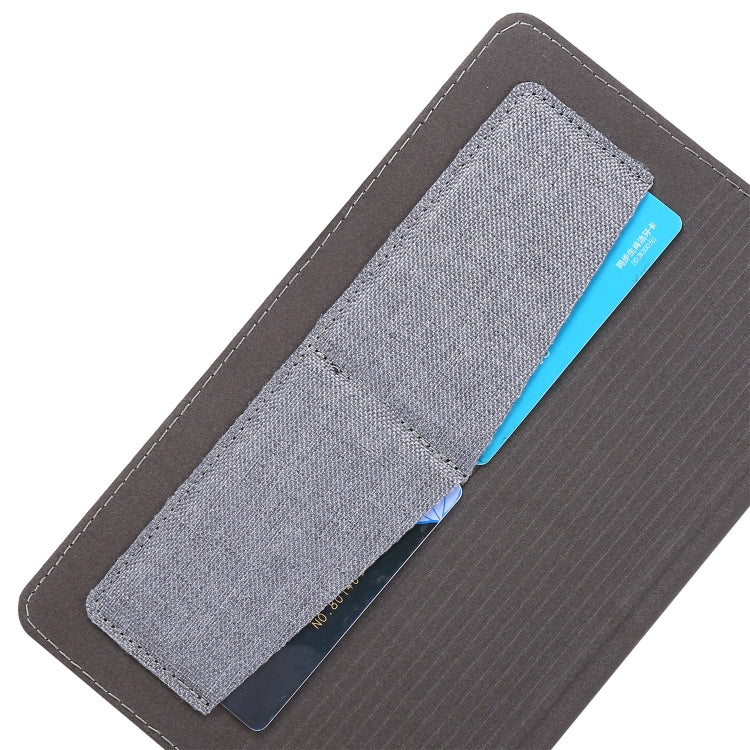 For Samsung Galaxy Tab A7 Lite 8.7 T220 / T225 Horizontal Flip TPU + Fabric PU Leather Protective Case with Name Card Clip