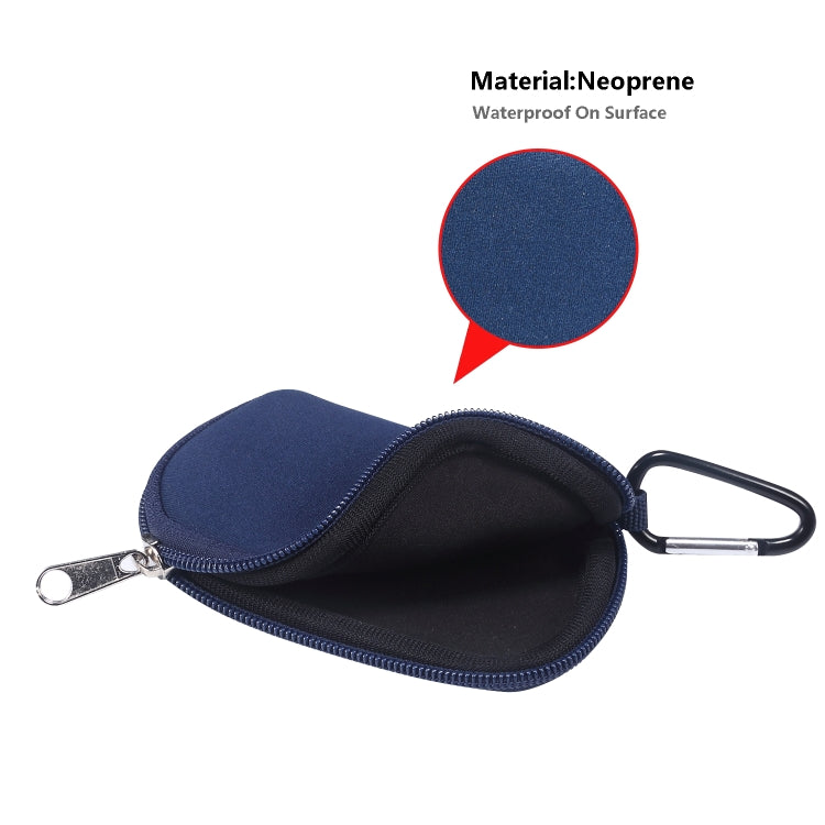 Mini Elastic Waterproof Nylon Earphone Protective Bag for AirPods Pro, with Hook