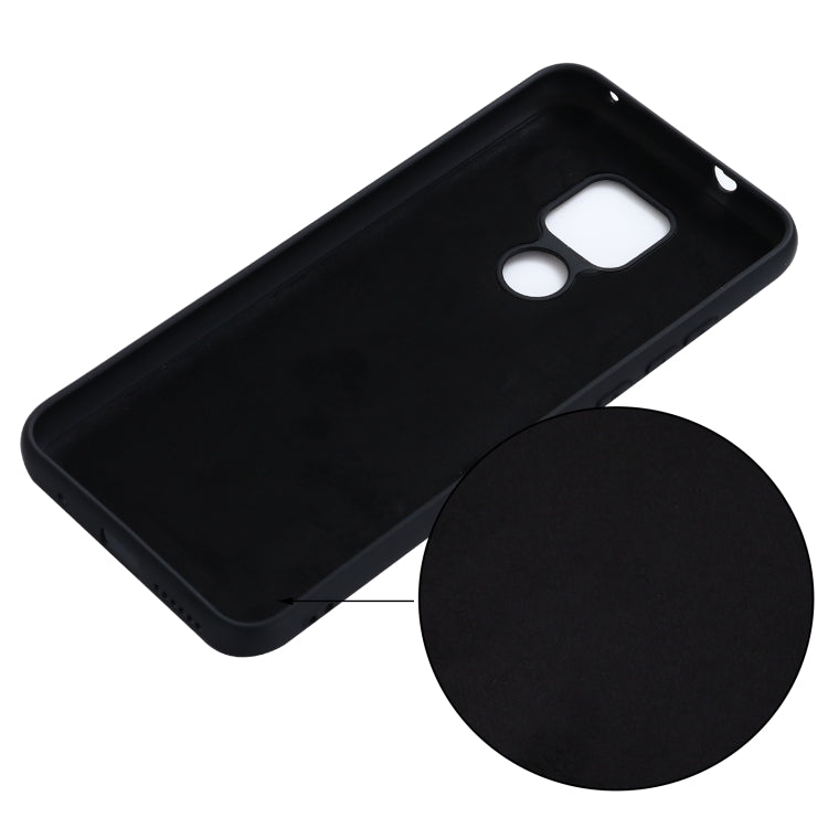 For Motorola Moto G Play (2021) Pure Color Liquid Silicone Shockproof Full Coverage Case