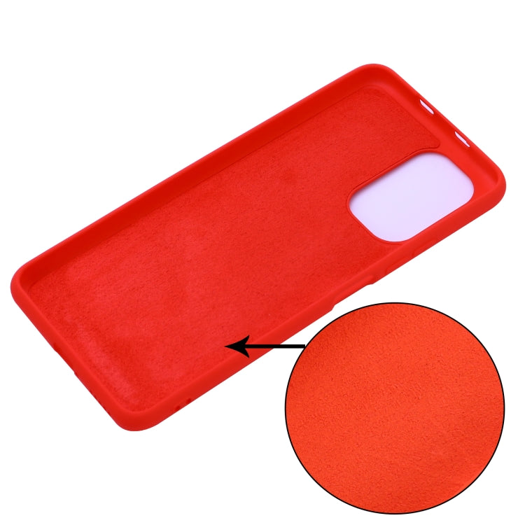 For Xiaomi Redmi Note 10 5G Pure Color Liquid Silicone Shockproof Full Coverage Case