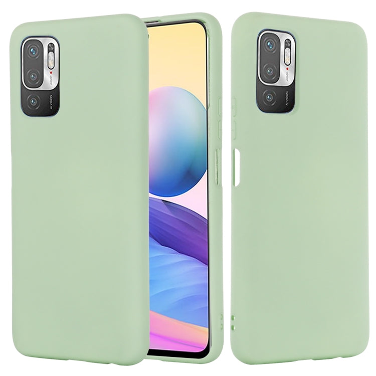 For Xiaomi Redmi Note 10 5G Pure Color Liquid Silicone Shockproof Full Coverage Case