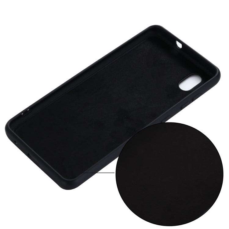 For ZTE A3 2020 Pure Color Liquid Silicone Shockproof Full Coverage Case
