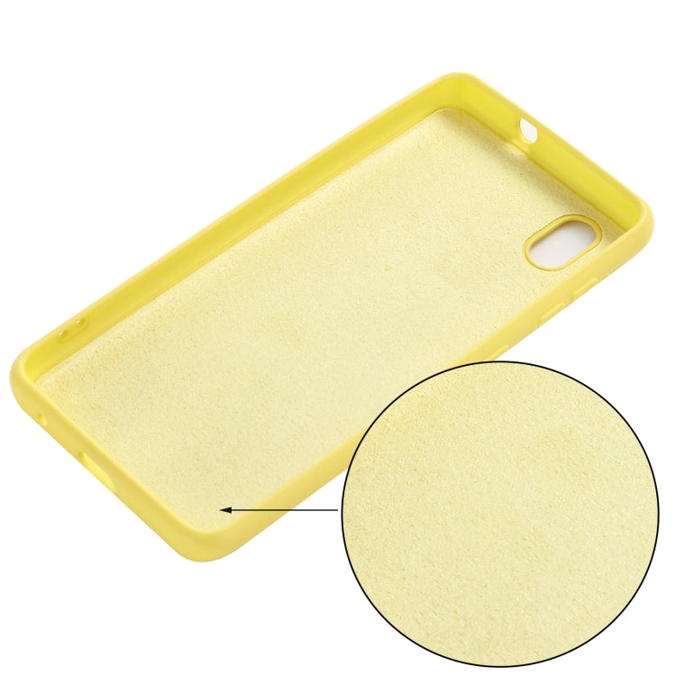 For ZTE A3 2020 Pure Color Liquid Silicone Shockproof Full Coverage Case