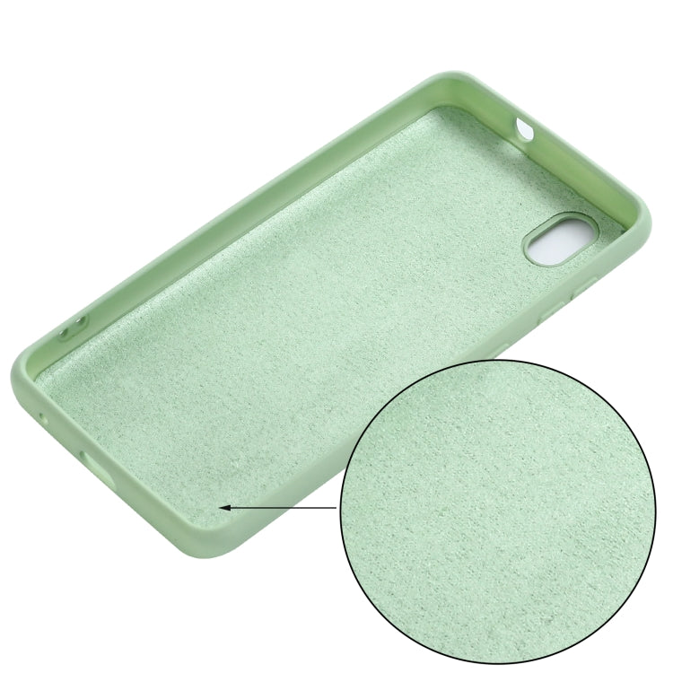 For ZTE A3 2020 Pure Color Liquid Silicone Shockproof Full Coverage Case
