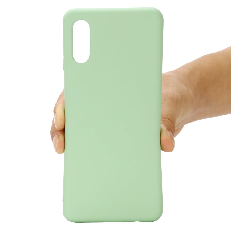 For ZTE A3 2020 Pure Color Liquid Silicone Shockproof Full Coverage Case