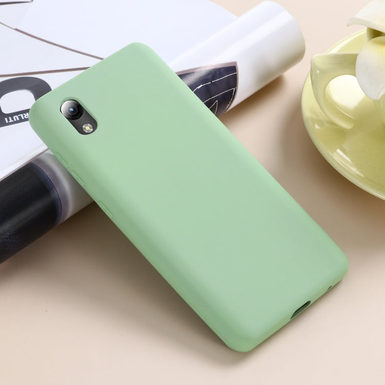 For ZTE A3 2020 Pure Color Liquid Silicone Shockproof Full Coverage Case