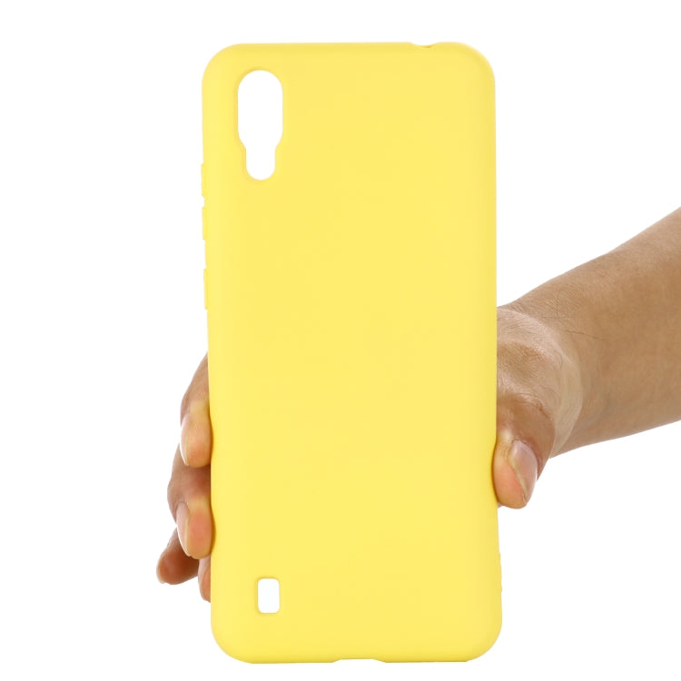 For ZTE A5 2020 Pure Color Liquid Silicone Shockproof Full Coverage Case
