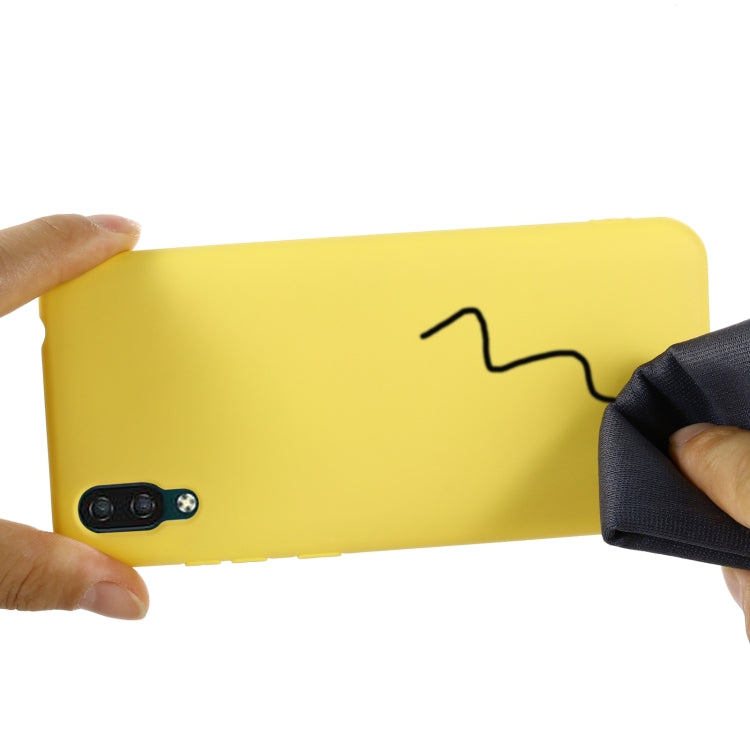 For ZTE A5 2020 Pure Color Liquid Silicone Shockproof Full Coverage Case