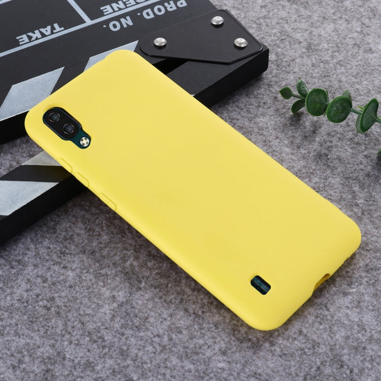 For ZTE A5 2020 Pure Color Liquid Silicone Shockproof Full Coverage Case