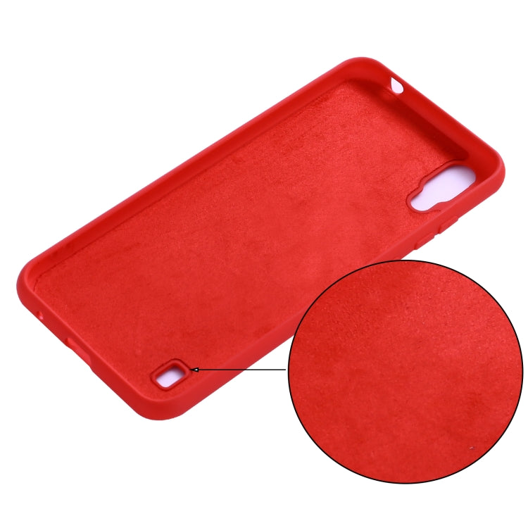For ZTE A5 2020 Pure Color Liquid Silicone Shockproof Full Coverage Case