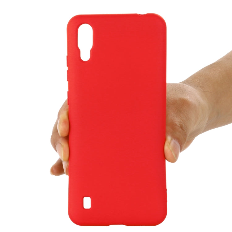 For ZTE A5 2020 Pure Color Liquid Silicone Shockproof Full Coverage Case