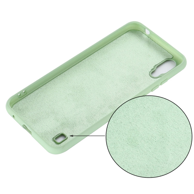 For ZTE A5 2020 Pure Color Liquid Silicone Shockproof Full Coverage Case
