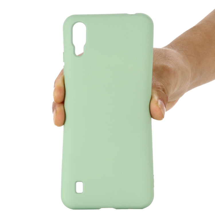 For ZTE A5 2020 Pure Color Liquid Silicone Shockproof Full Coverage Case